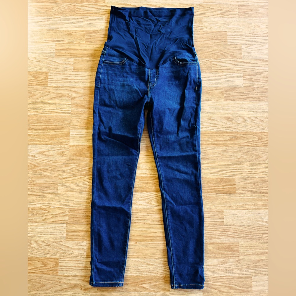 Pink Blush Maternity Jeans, Dark wash and skinny.
